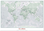 PS01227_M_PNBRD - Personalised World Is Art - Wall Map Rustic