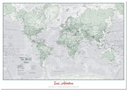 PS01227_H_LMBRD - Personalised World Is Art - Wall Map Rustic