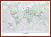 PS01227_S_PINOK - Personalised World Is Art - Wall Map Rustic