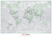 PS01227_S_LAMIN - Personalised World Is Art - Wall Map Rustic