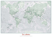 PS01227_H_CANRL - Personalised World Is Art - Wall Map Rustic