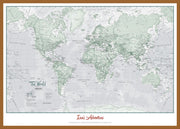 PS01227_L_WDTEA - Personalised World Is Art - Wall Map Rustic