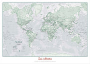 PS01227_L_LBWWH - Personalised World Is Art - Wall Map Rustic