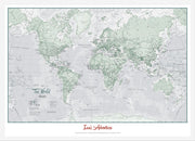 PS01227_S_WDWHI - Personalised World Is Art - Wall Map Rustic