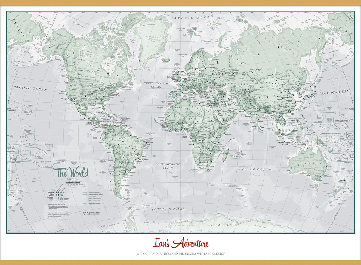 PS01227_S_CWDHB - Personalised World Is Art - Wall Map Rustic
