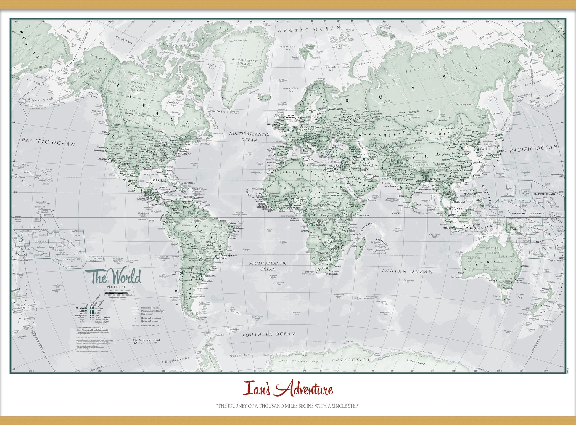 Personalised World Is Art Wall Map Rustic Wooden Bars Lwdhb 1
