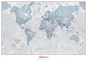 PS01225_L_CANRL - Personalised World Is Art - Wall Map Teal