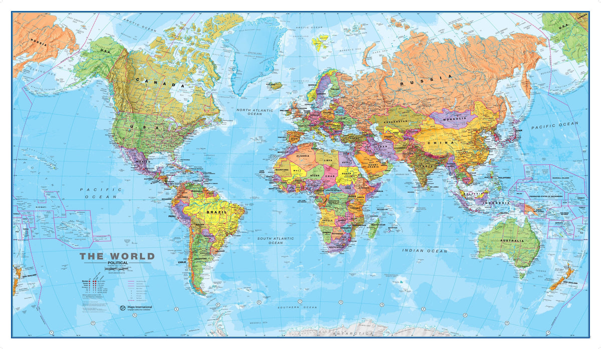 WM00001_S_FSLAM World Political Map