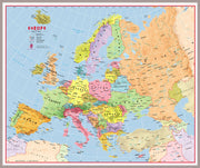 CT00630_H_LBDAL - Primary Europe Wall Map Political