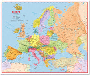 CT00630_L_LMBRD - Primary Europe Wall Map Political