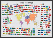 LS00625_M_PINBL - Primary Flags of the World poster