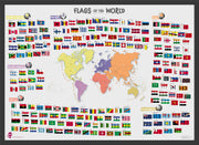 LS00625_M_BWBLA - Primary Flags of the World poster