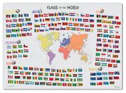 LS00625_M_CANVA - Primary Flags of the World poster
