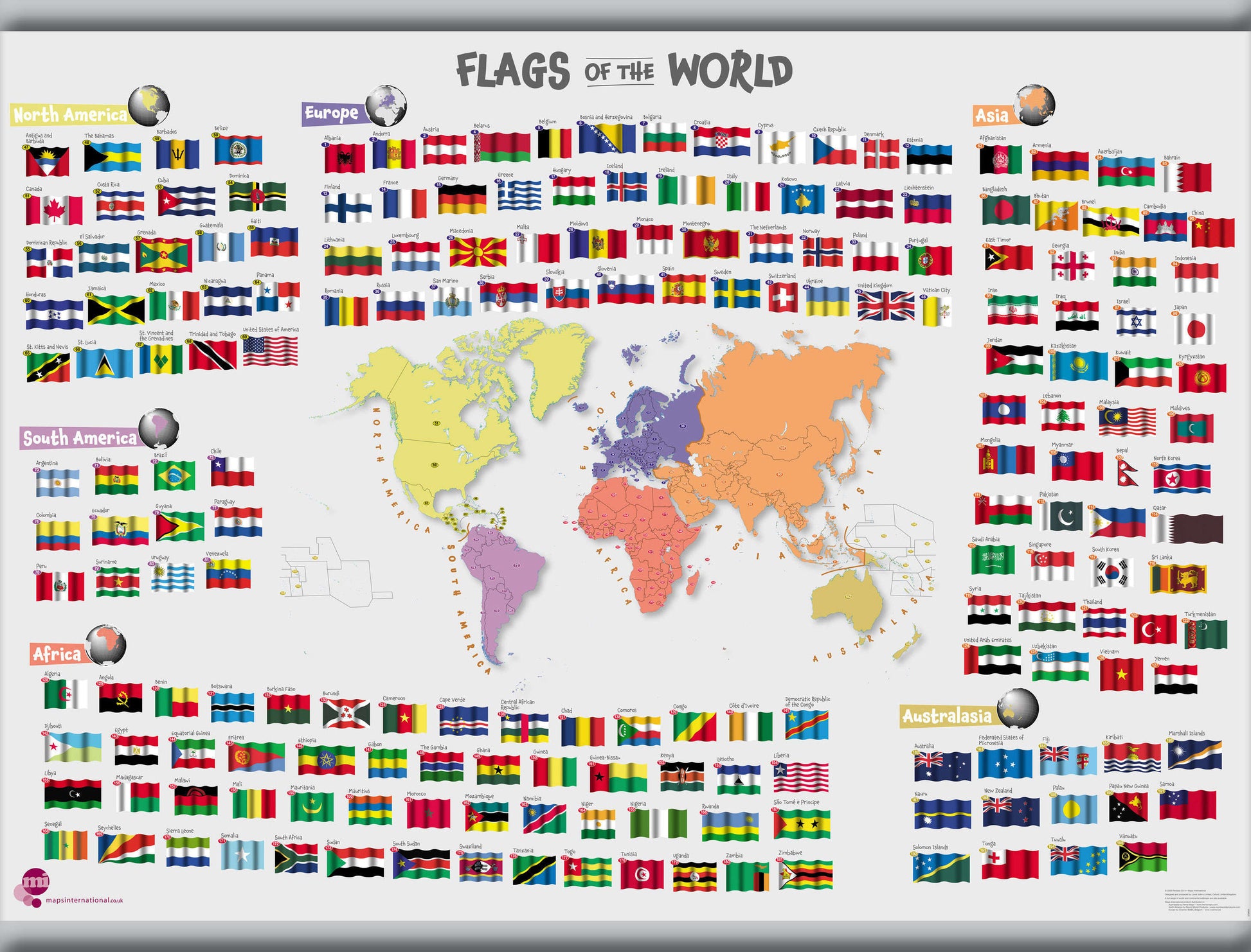 LS00625_M_CANHB - Primary Flags of the World poster