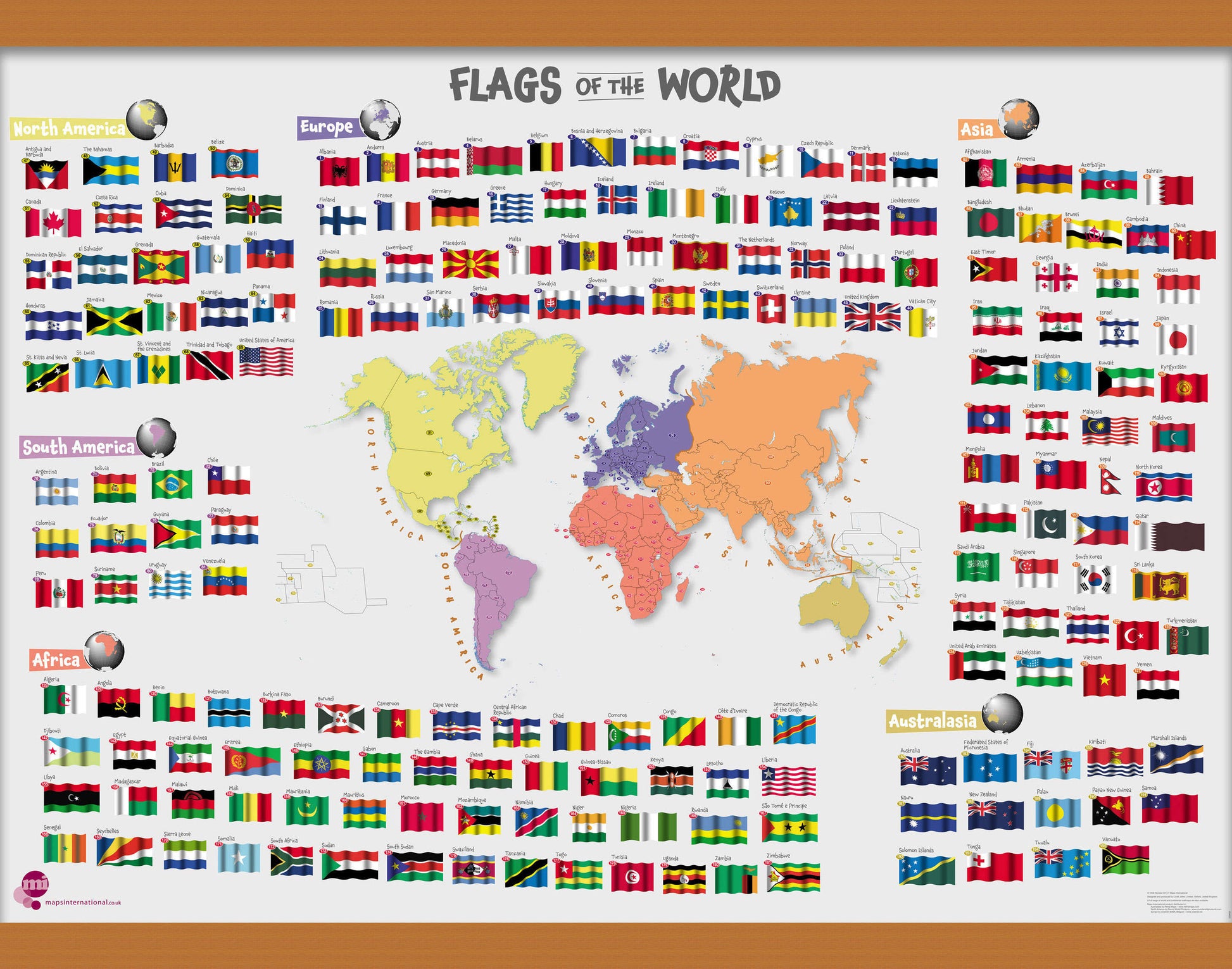 LS00625_M_CWDHB - Primary Flags of the World poster