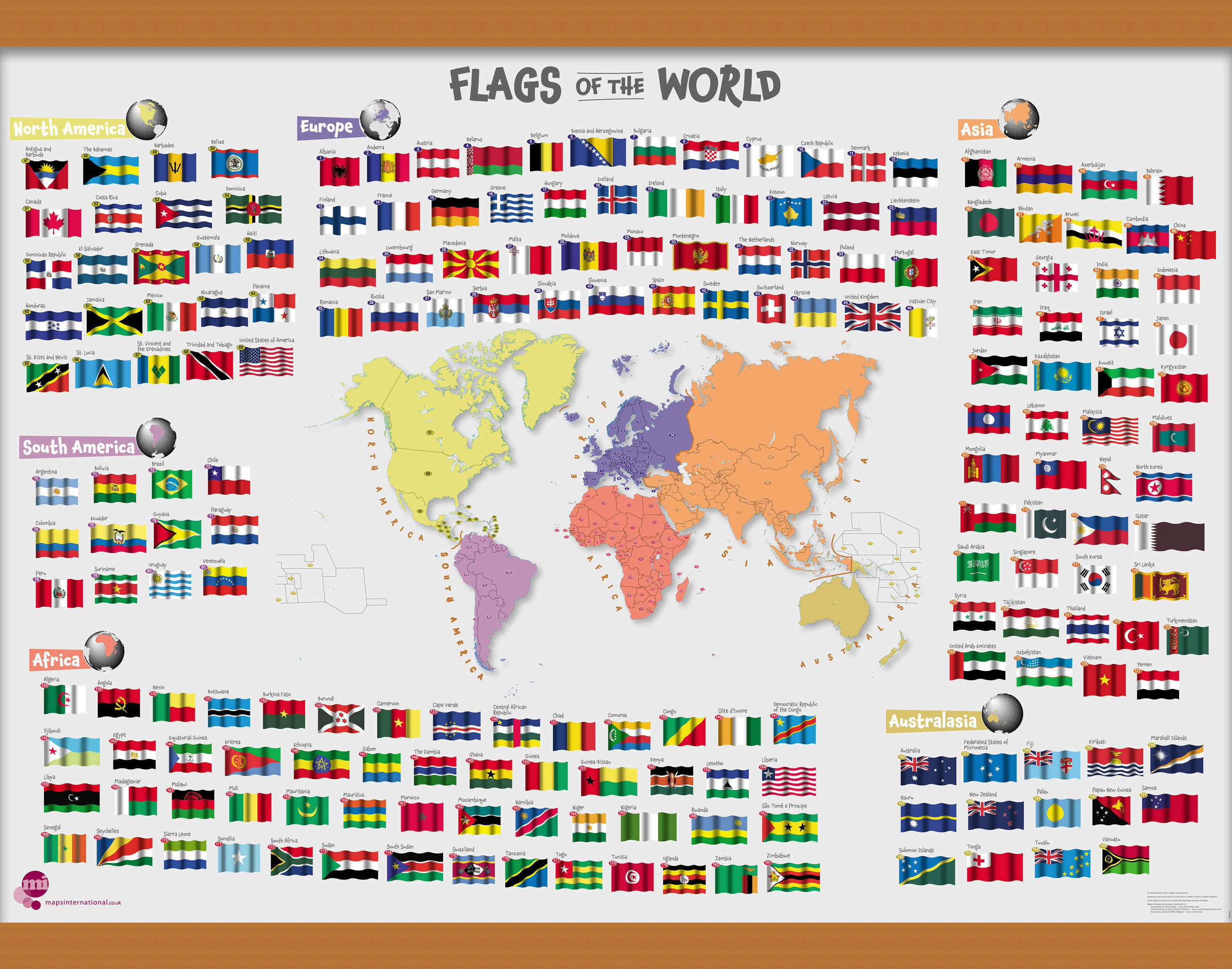 LS00625_M_CWDHB - Primary Flags of the World poster