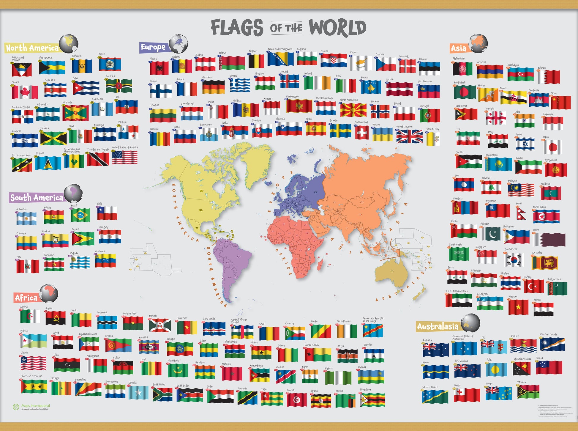 LS00625_M_LWDHB - Primary Flags of the World poster