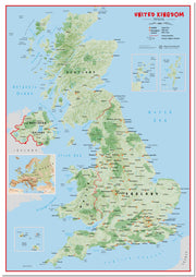 UK00629_H_LMBRD - Primary UK Wall Map Physical