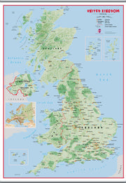 UK00629_H_CANHB - Primary UK Wall Map Physical