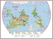WM00458_H_MGFAL - Primary Upside Down World Wall Map Environmental