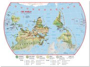 WM00458_L_LMBRD - Primary Upside Down World Wall Map Environmental