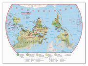 WM00458_L_CANVA - Primary Upside Down World Wall Map Environmental