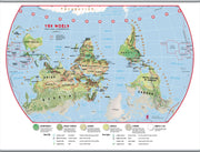 WM00458_L_LAMHB - Primary Upside Down World Wall Map Environmental