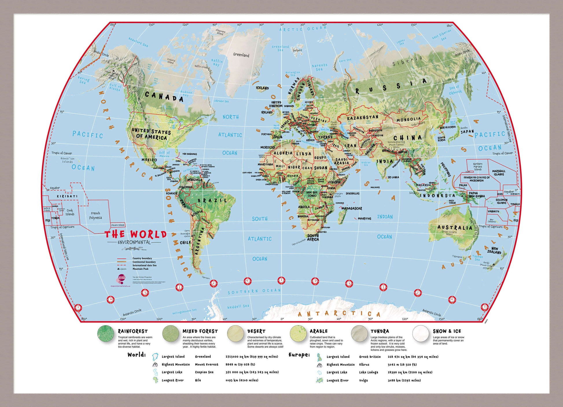 WM00415_M_MGFAL - Primary World Wall Map Environmental