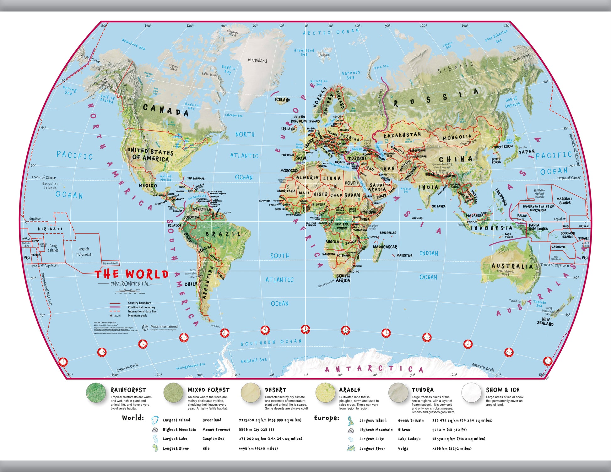 WM00415_H_LAMHB - Primary World Wall Map Environmental