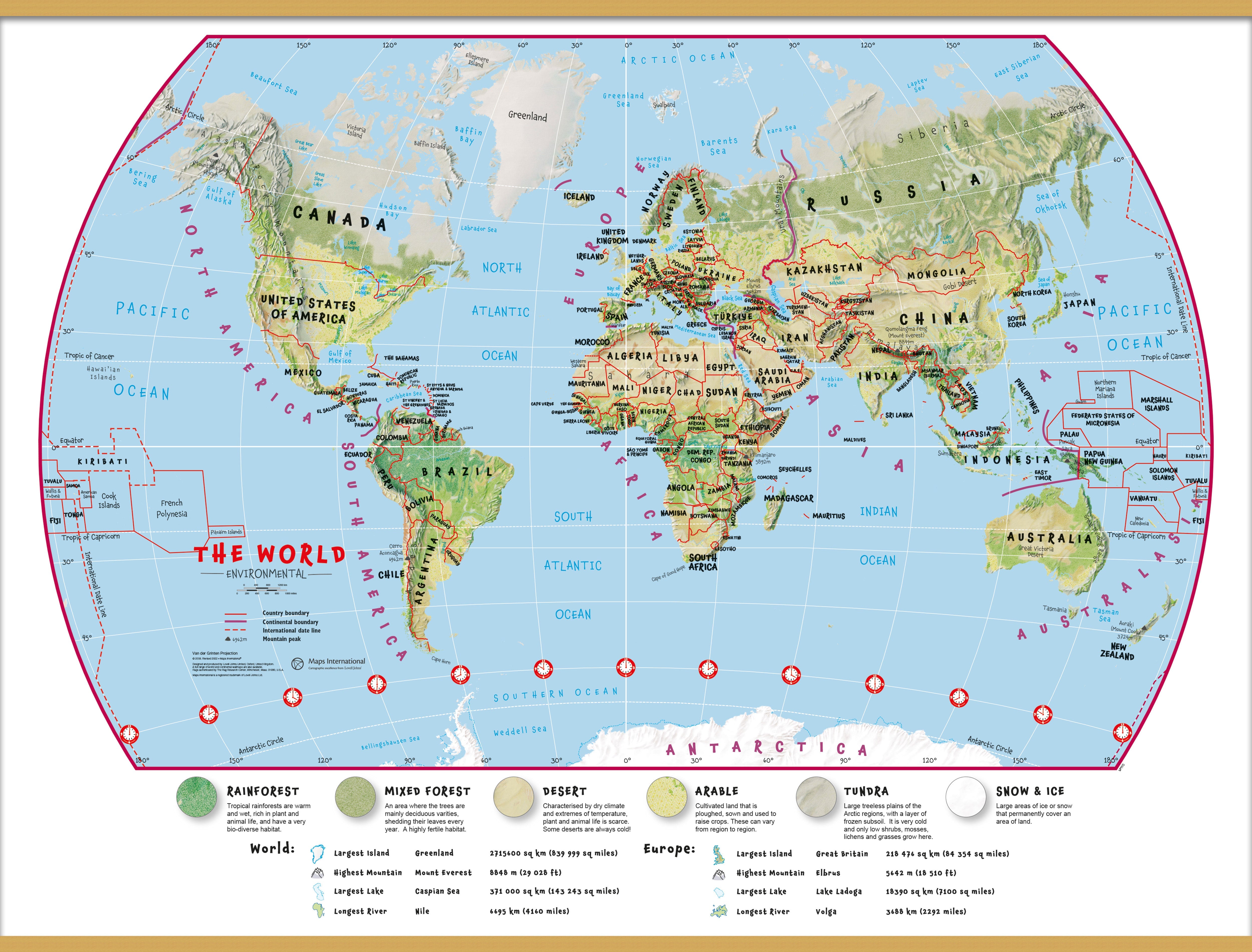 WM00415_S_LWDHB - Primary World Wall Map Environmental