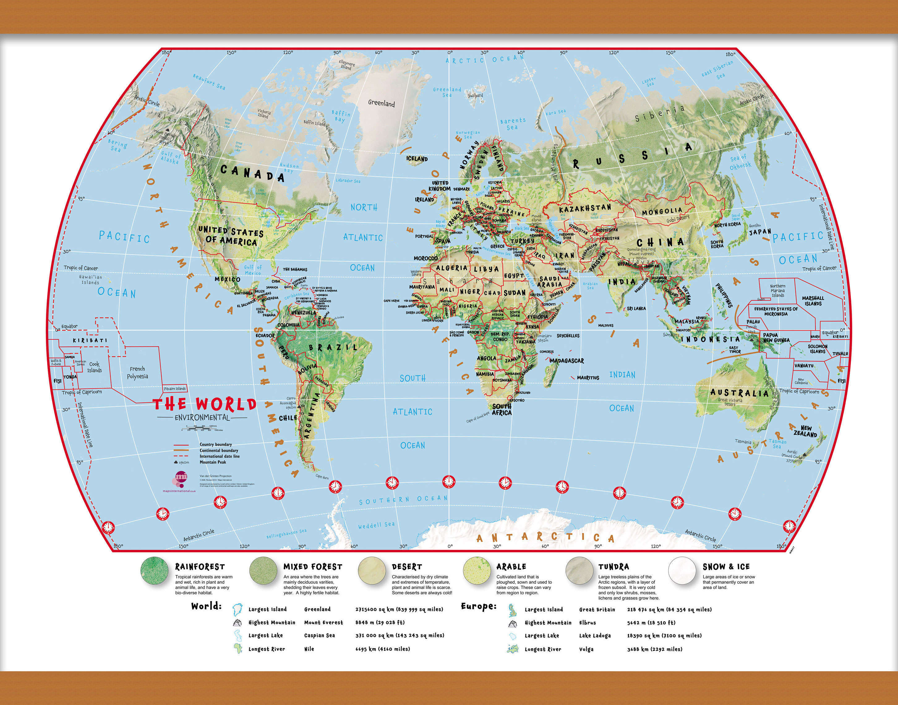 WM00415_M_CWDHB - Primary World Wall Map Environmental