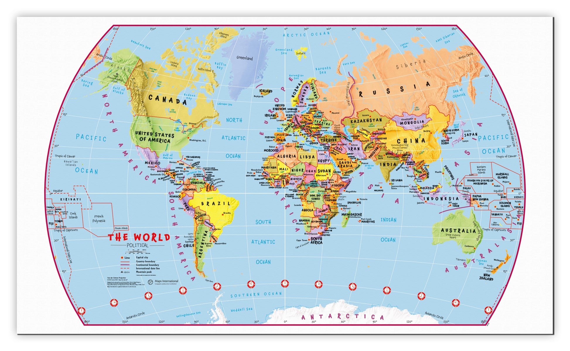 WM00797_L_CANVA - Primary World Wall Map Political