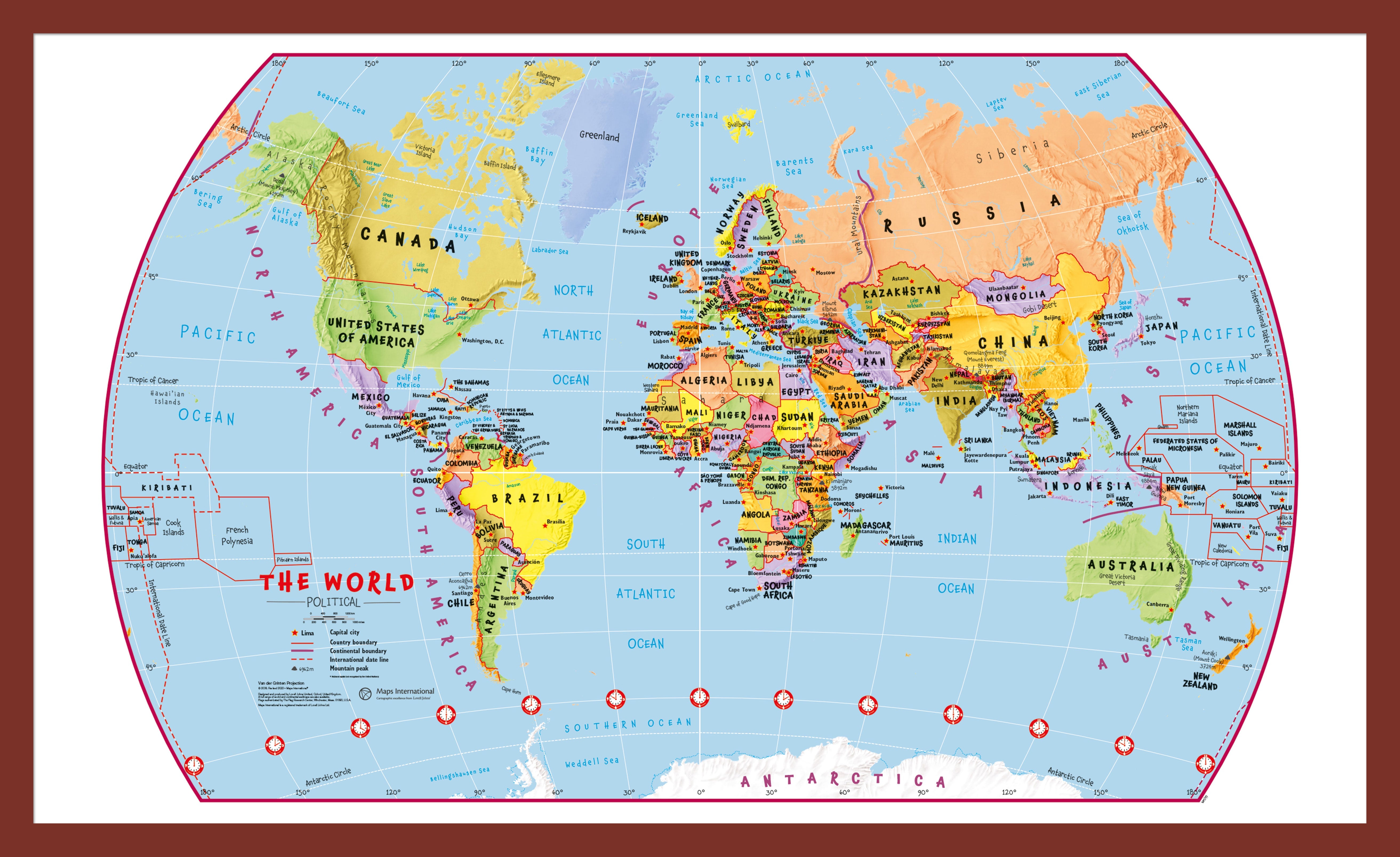 WM00797_M_PINOK - Primary World Wall Map Political
