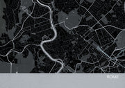 LS01560_S_MATTP - Rome City Street Map Print Charcoal