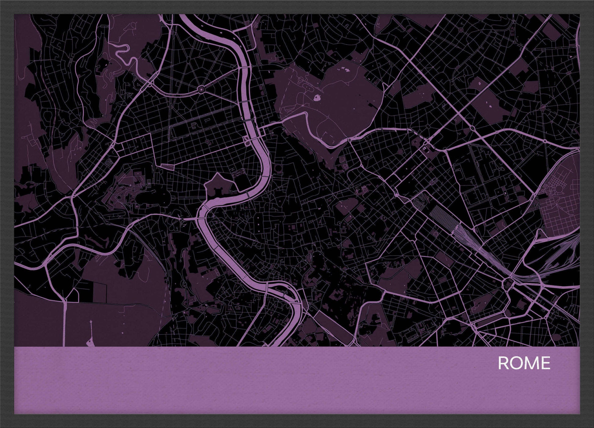 LS01561_3_WDBLA - Rome City Street Map Print Mauve