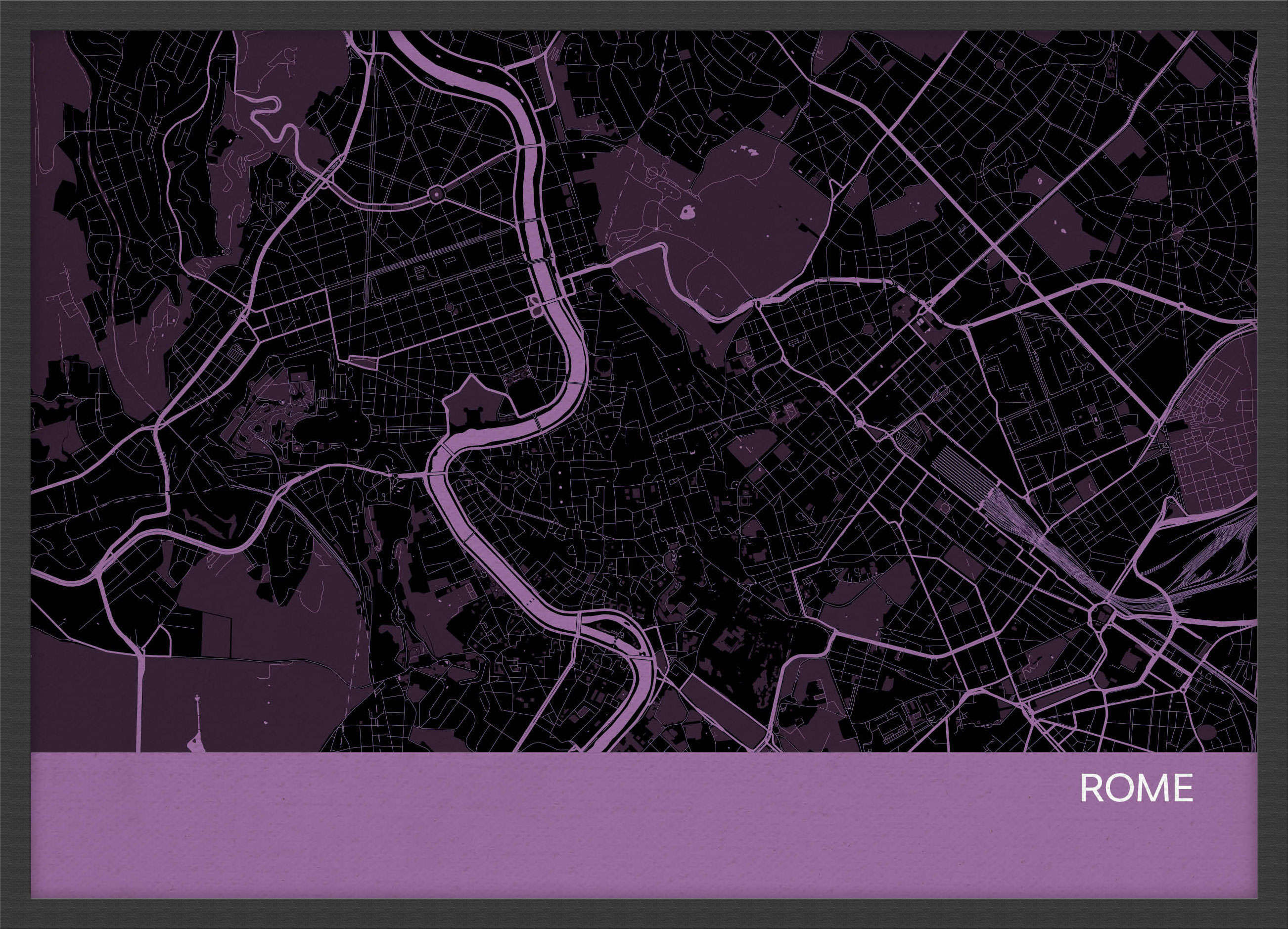 LS01561_4_WDBLA - Rome City Street Map Print Mauve