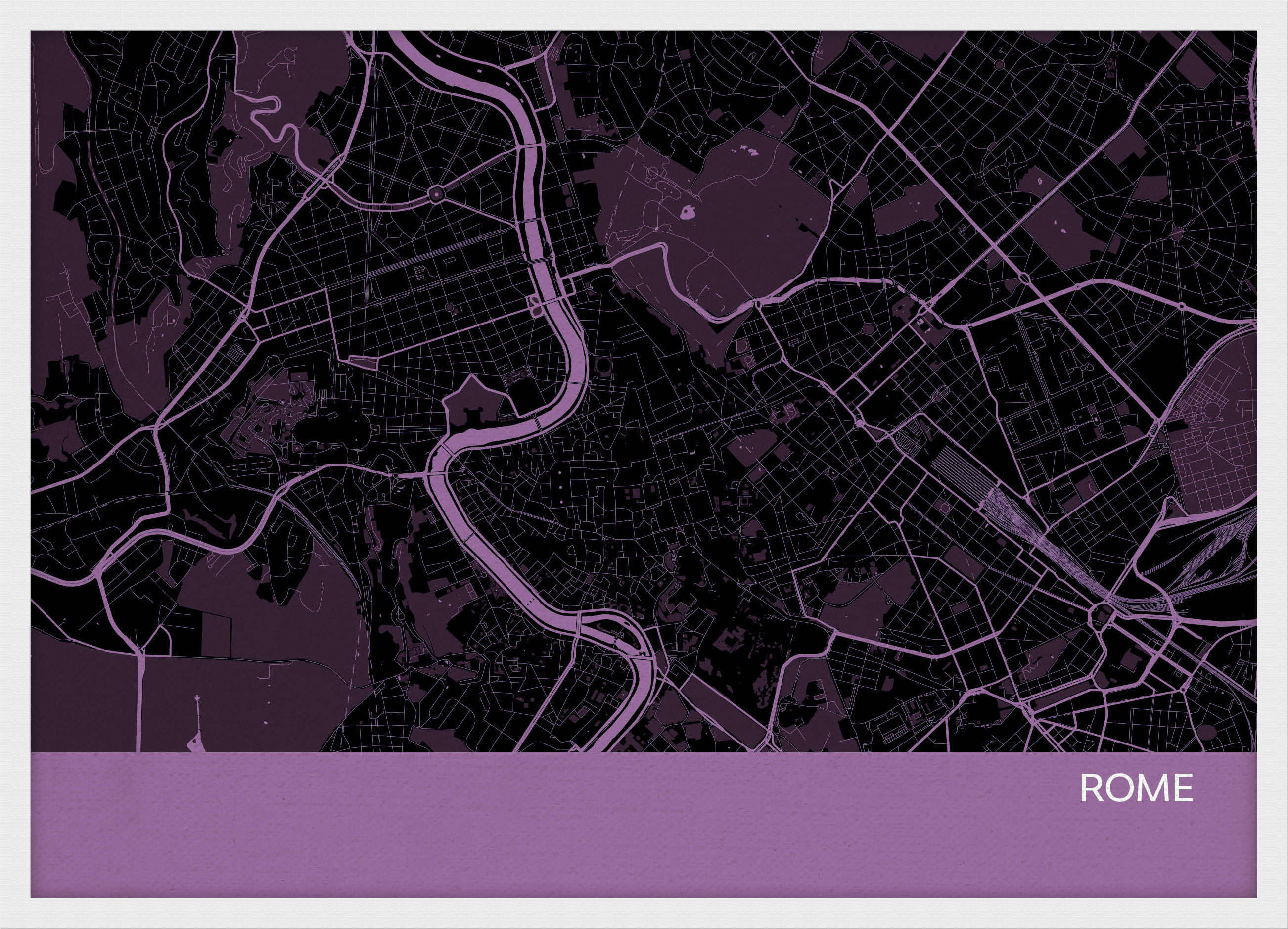 LS01561_3_WDWHI - Rome City Street Map Print Mauve