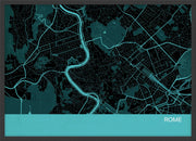 LS01571_S_WDBLA - Rome City Street Map Print Turquoise