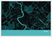 LS01571_3_WDWHI - Rome City Street Map Print Turquoise