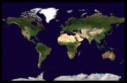 WM00875_M_PINBL - Satellite Map of the World