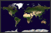 WM00875_L_LBDBL - Satellite Map of the World