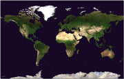WM00875_S_PNBRD - Satellite Map of the World