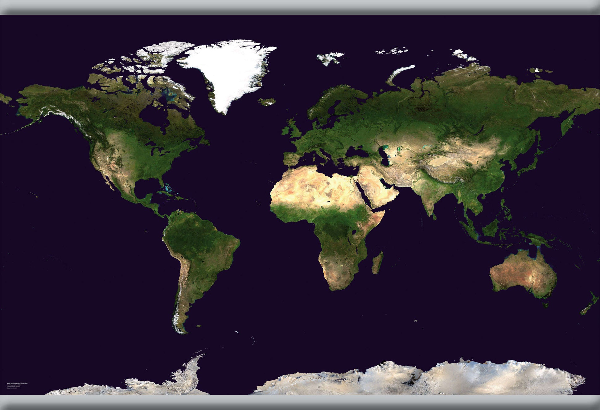 WM00875_M_CANHB - Satellite Map of the World