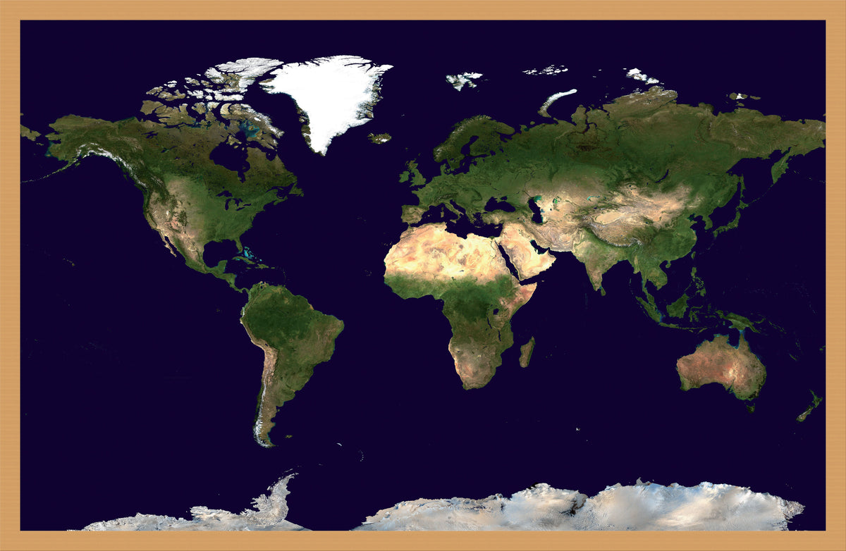 WM00875_S_WDOAK - Satellite Map of the World