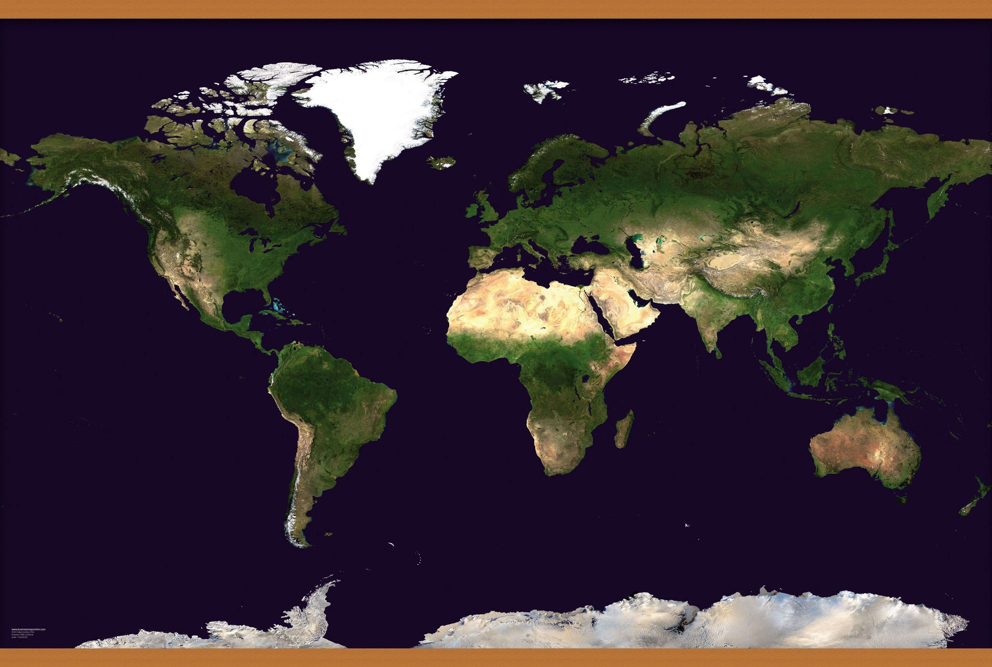 WM00875_L_CWDHB - Satellite Map of the World