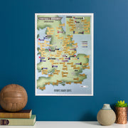 UK01618_3_SILKP - Scratch Off 92 Football Grounds Print