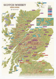 UK01626_3_SILKP - Scratch Off Scotland Whisky Distilleries Print
