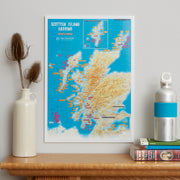 UK01701_3_SILKP - Scratch off Scottish Island Bagging Print