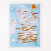 UK01695_3_BWOAK - Scratch Off UK and Ireland Marathons Print