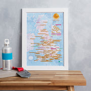 UK01695_3_BWWHI - Scratch Off UK and Ireland Marathons Print